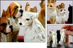 Dog and Cat Chess Set