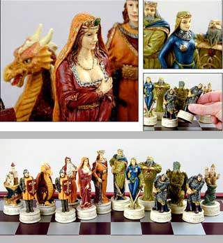 KING ARTHUR FANTASY 4 inch Chess Set